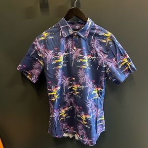 Navy Neon Beach Scene